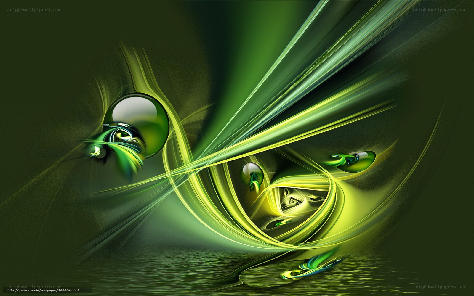Green Fractal Motion Art