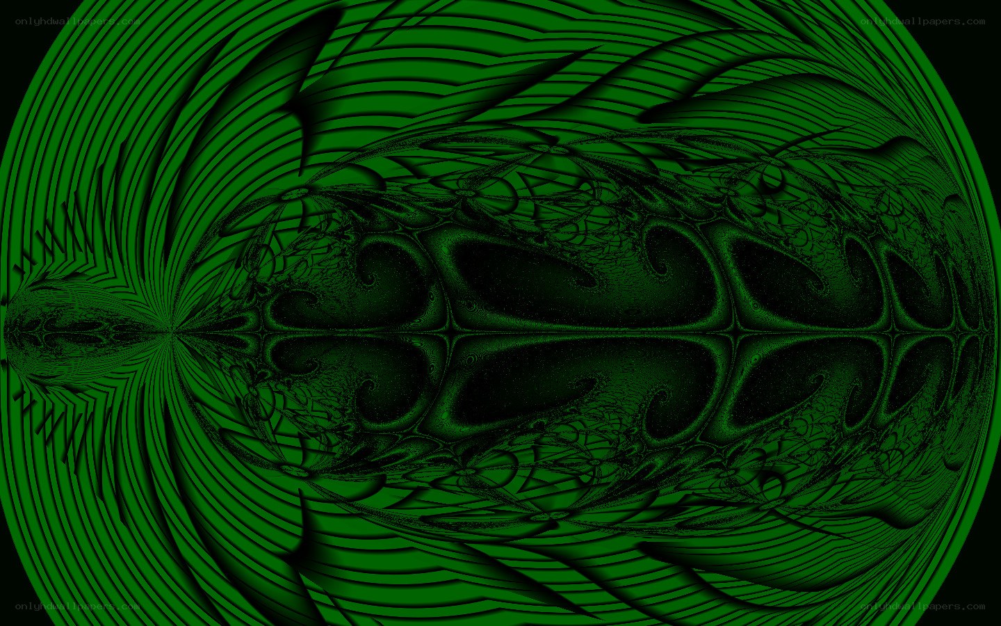 green fractal pattern
