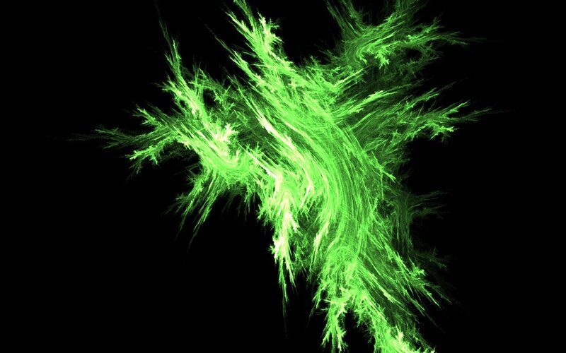 green fractal pattern