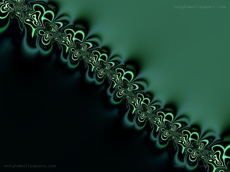green fractal pattern