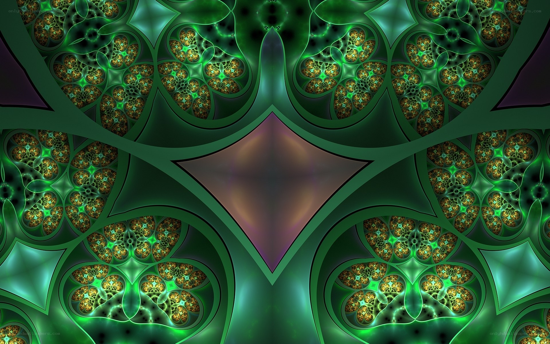 green fractal pattern