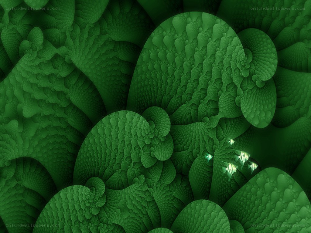 green fractal pattern
