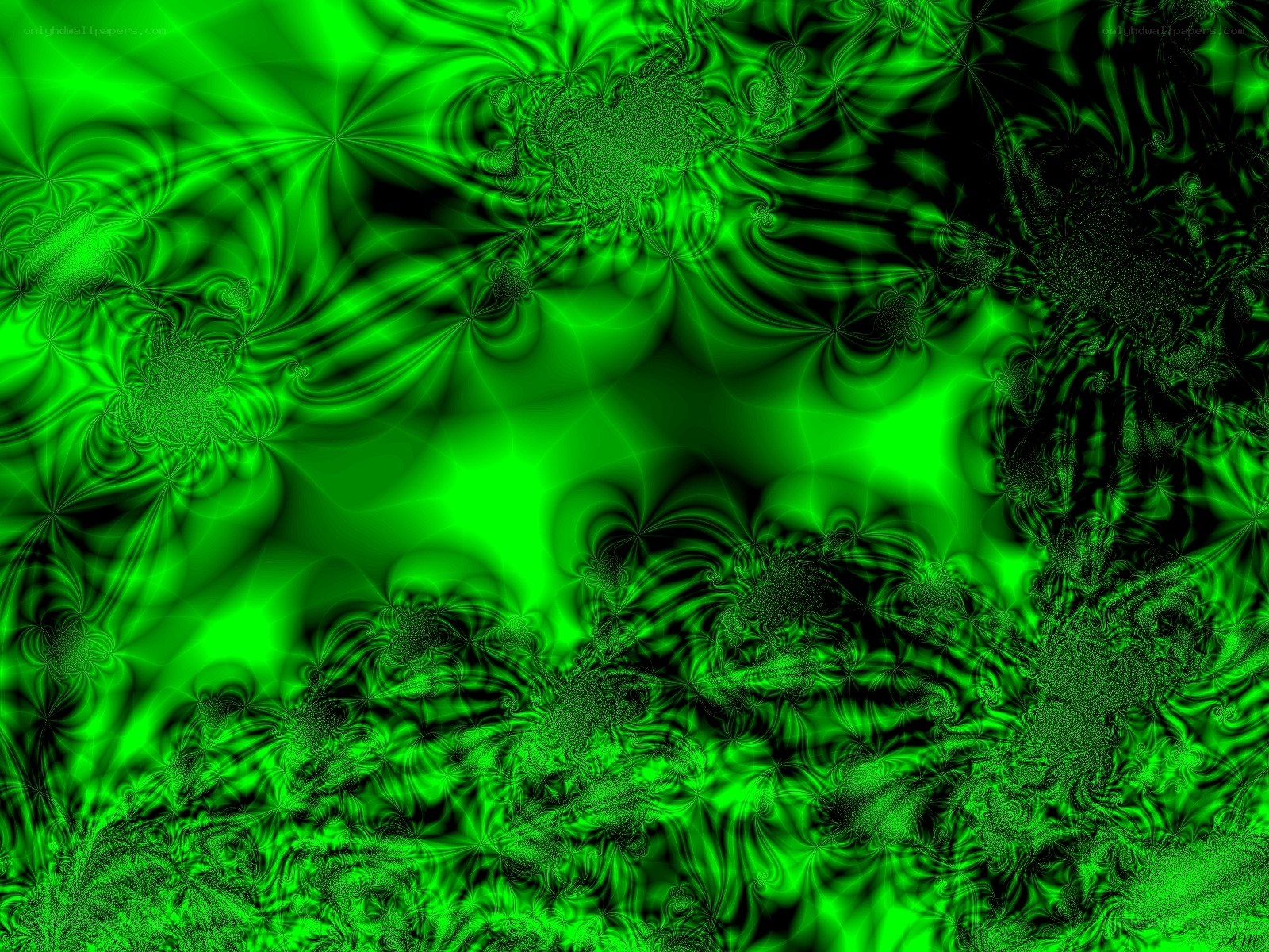 green fractal pattern