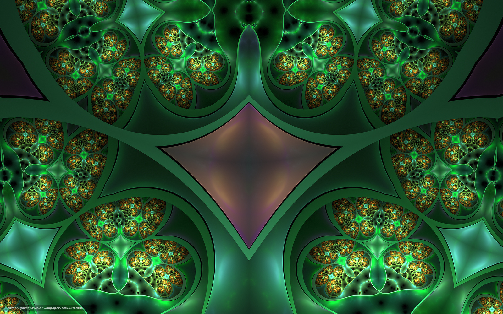 green fractal pattern