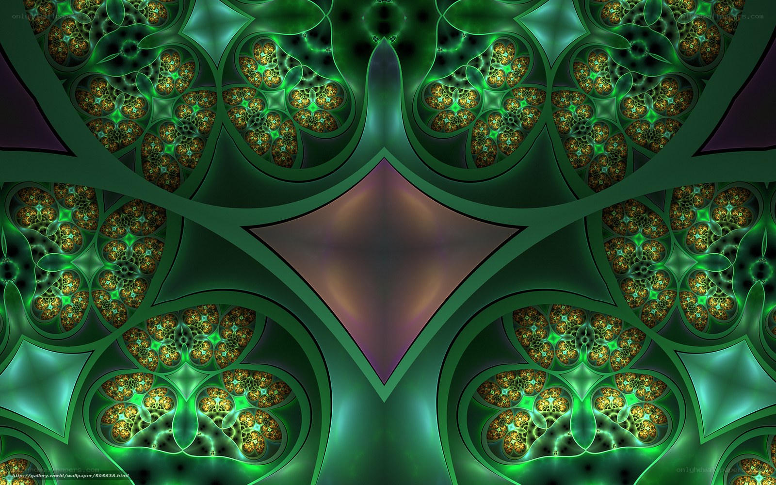 green fractal pattern