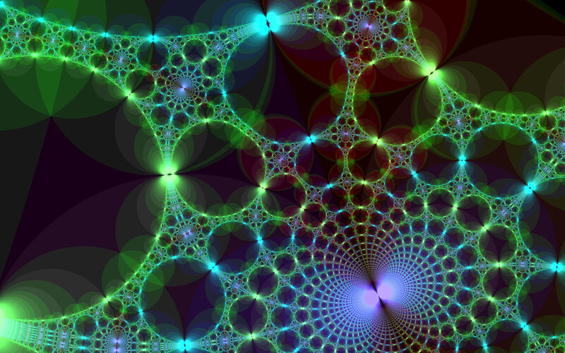 Green fractal pattern