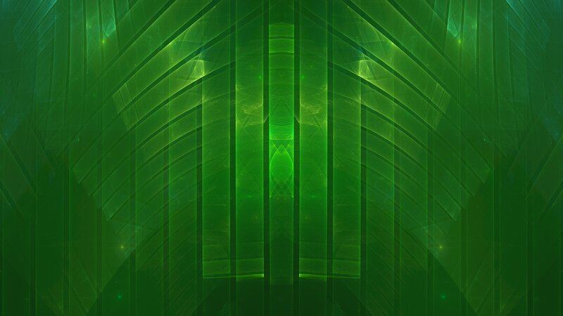 Green Fractal Pattern — Calm, Abstract, Lines