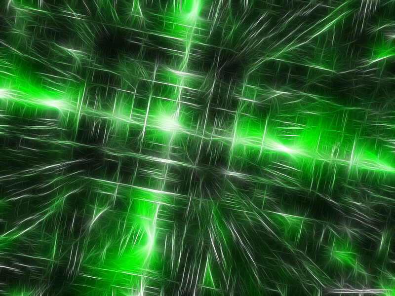 Green Fractal Pattern — Energetic, Abstract