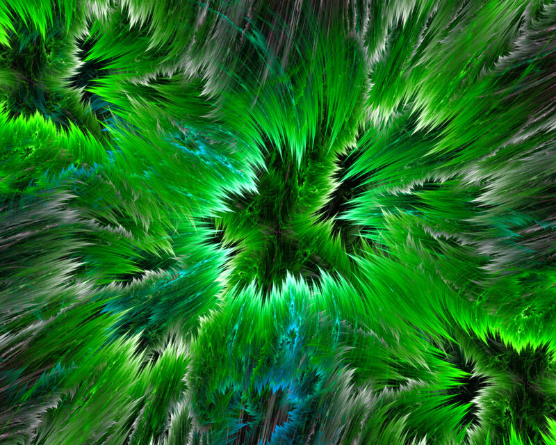 Green Fractal Pattern — Energetic