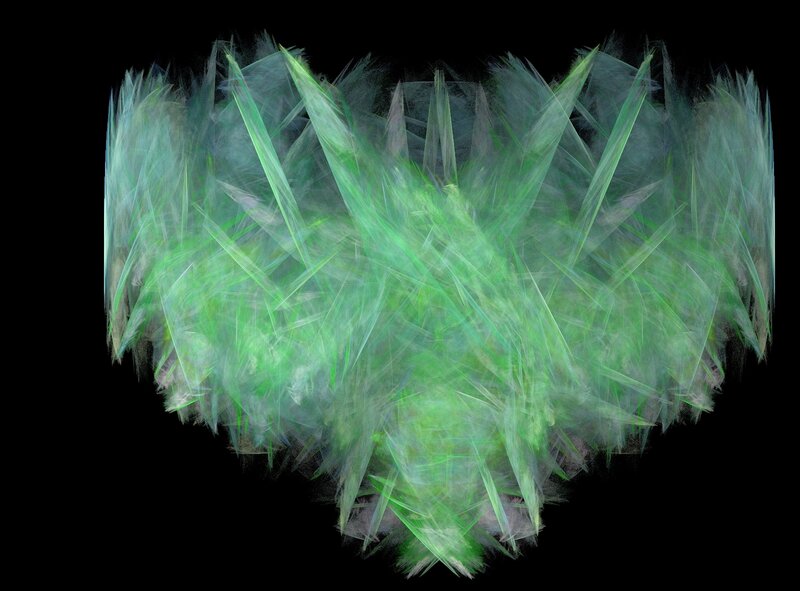Green Fractal Pattern — Ethereal
