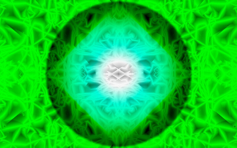 Green Fractal Pattern — Hypnotic