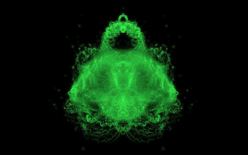 Green Fractal Pattern — Mystical