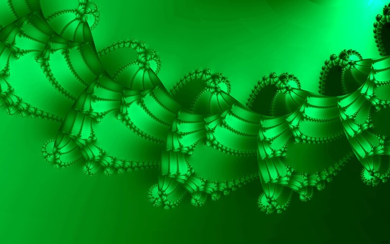 Green Fractal Pattern — Serene
