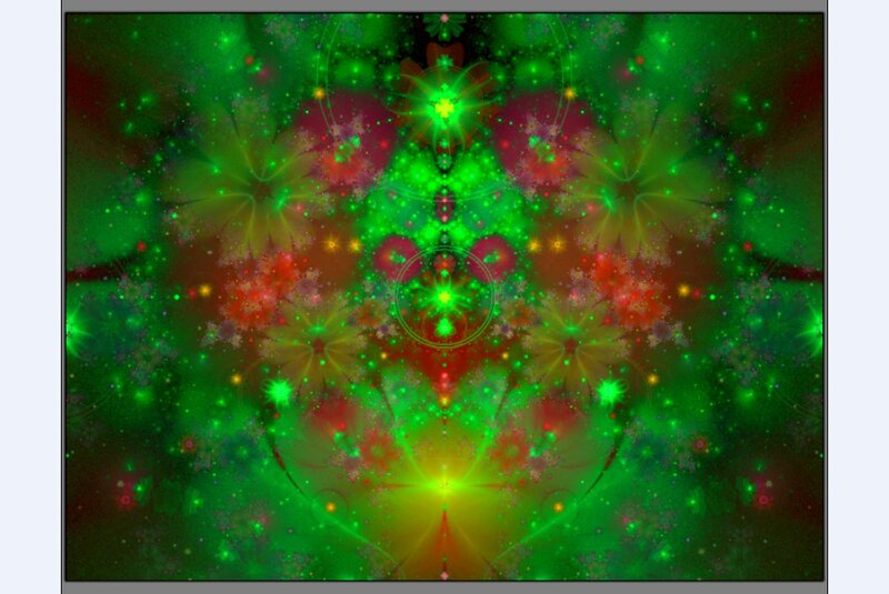 Green Fractal Pattern — Vibrant