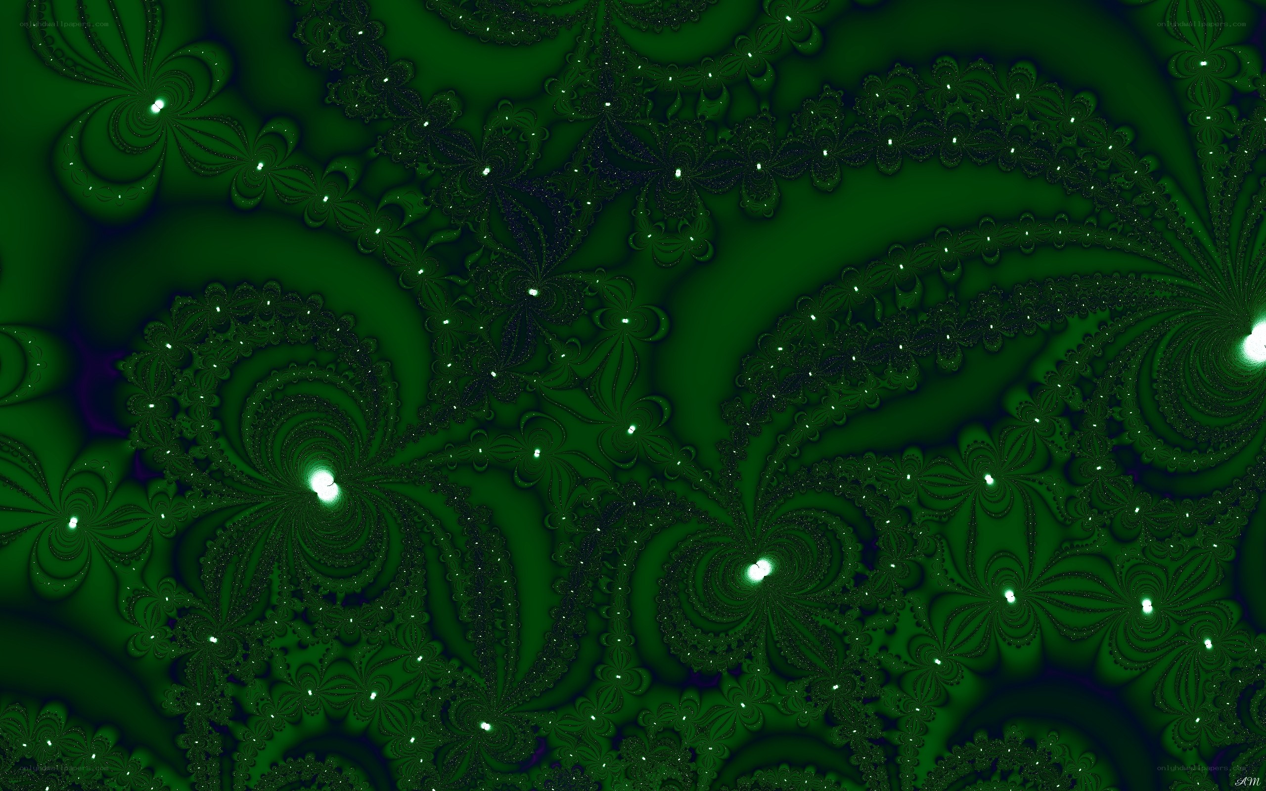 green fractal patterns