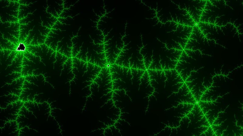 Green Fractal Patterns — Calm, Abstract