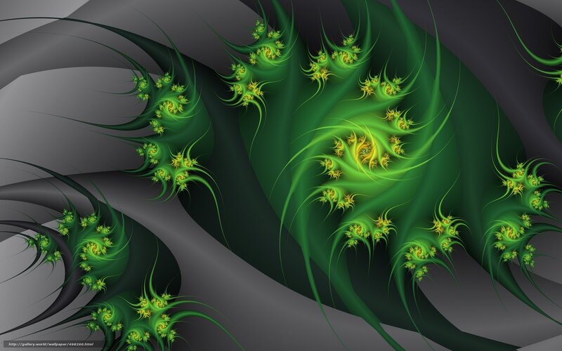 Green Fractal Patterns — Dynamic