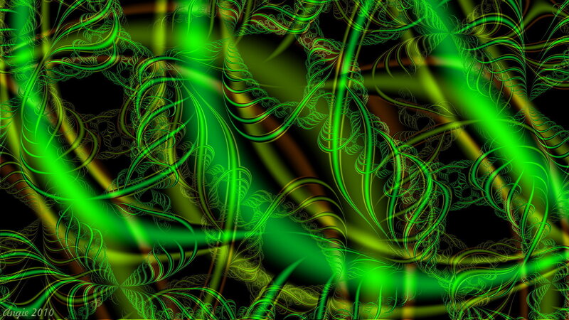 Green Fractal Patterns — Hypnotic