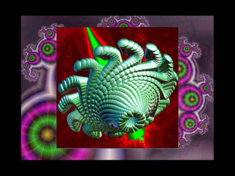 Green Fractal Sculpture — Hypnotic