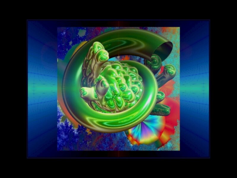 Green Fractal Sculpture