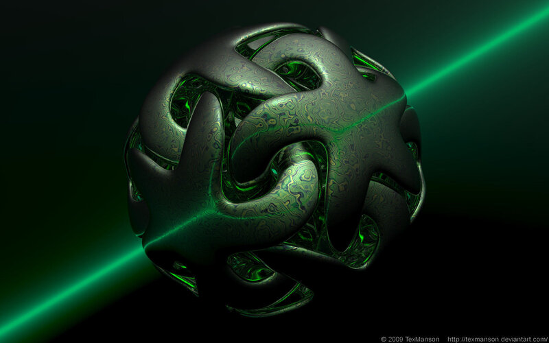 green fractal sphere