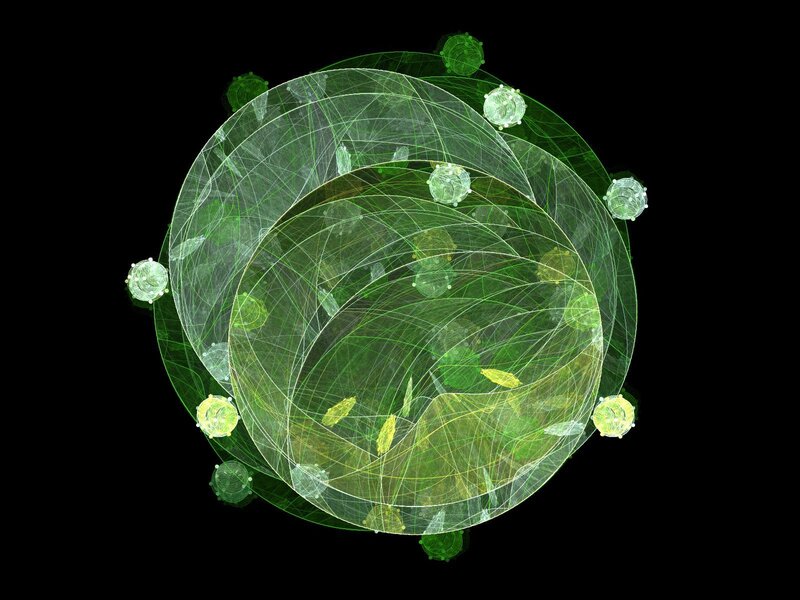 Green Fractal Sphere — Abstract