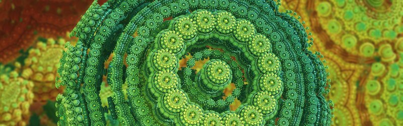 Green Fractal Spiral — Complex
