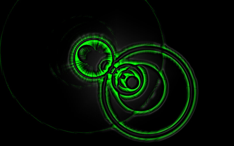 green fractal spiral pattern