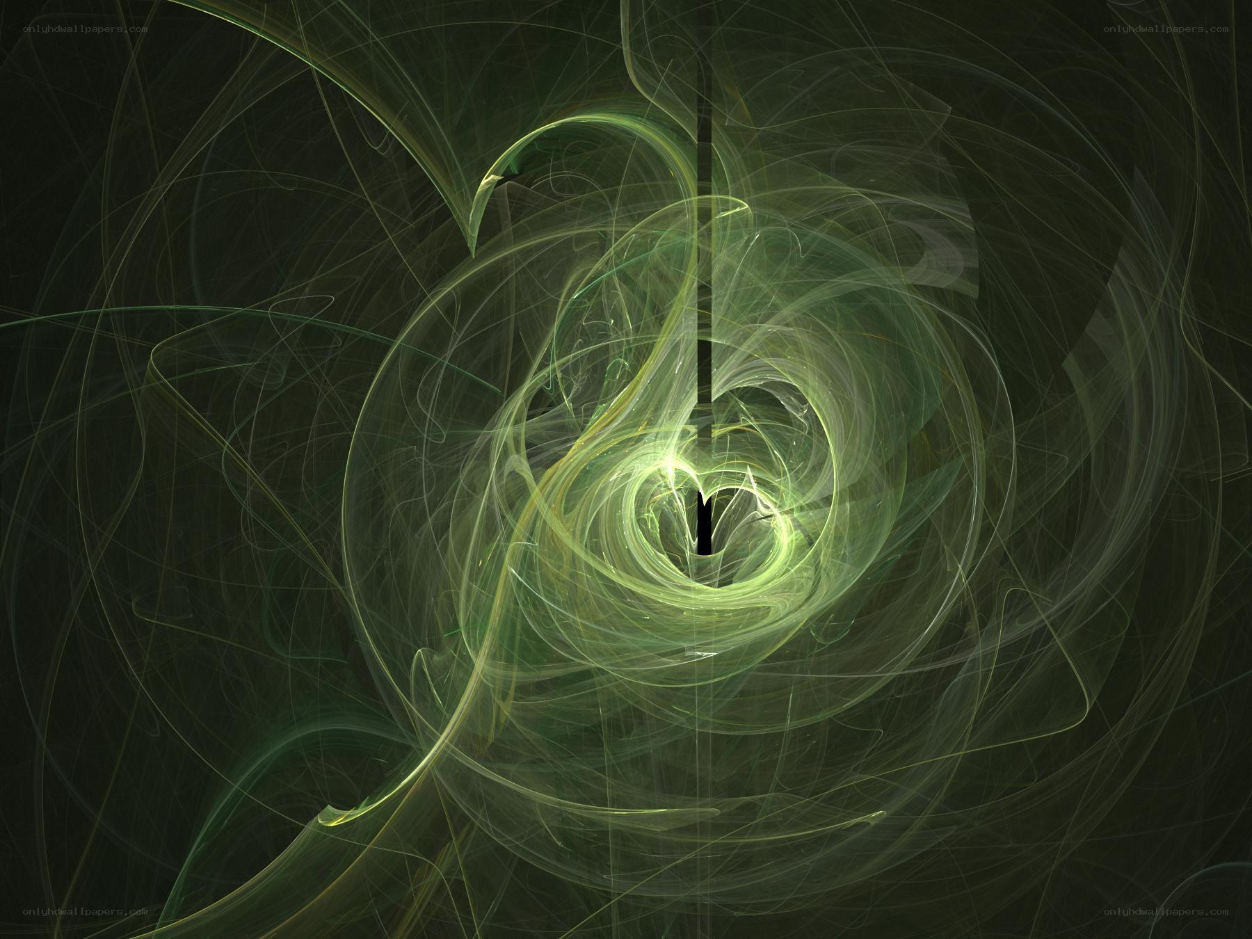 green fractal spiral vortex