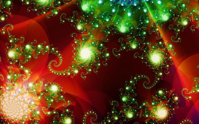 Green Fractal Spirals
