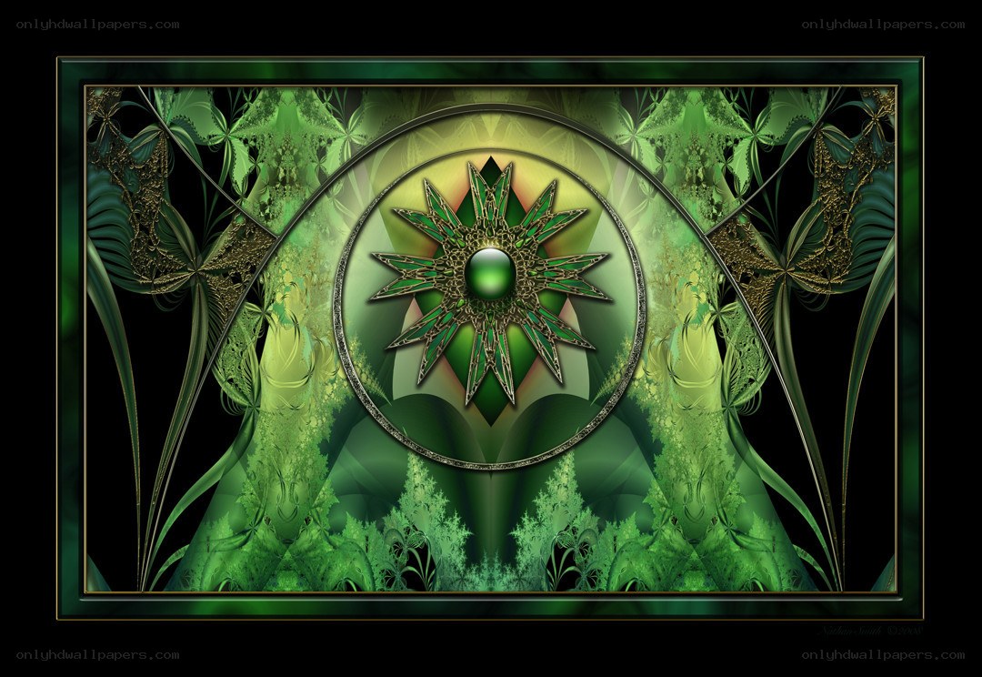 Green fractal star design