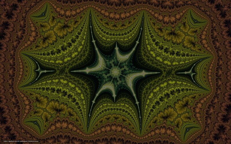 Green Fractal Star Pattern — Complex
