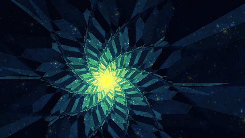 Green Fractal Star
