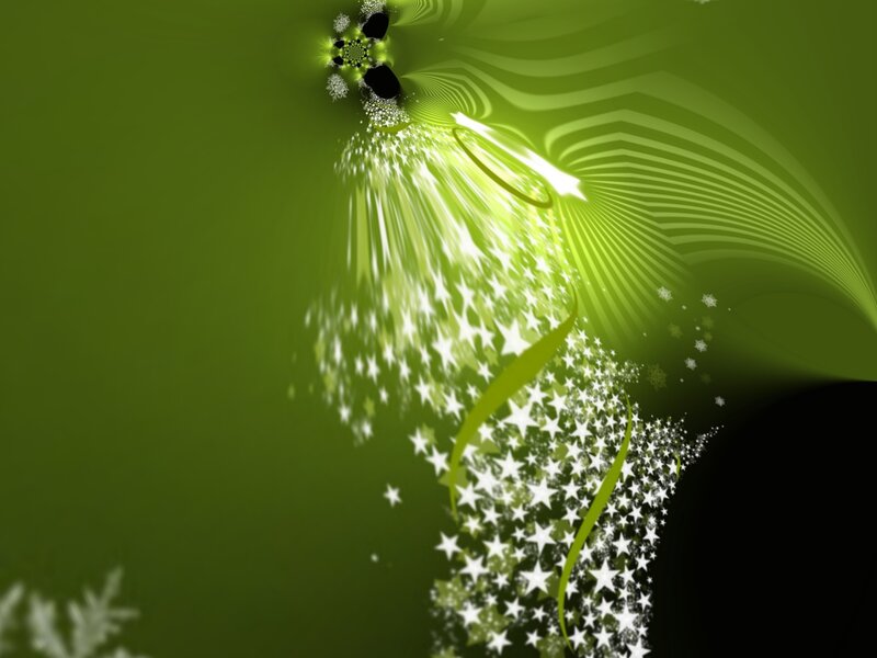 Green Fractal Starburst — Dynamic