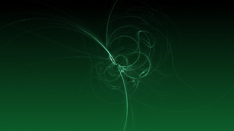 Green Fractal Swirl — Calm