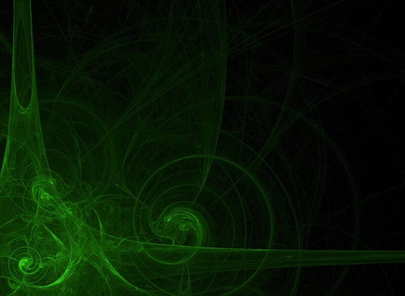green fractal swirls