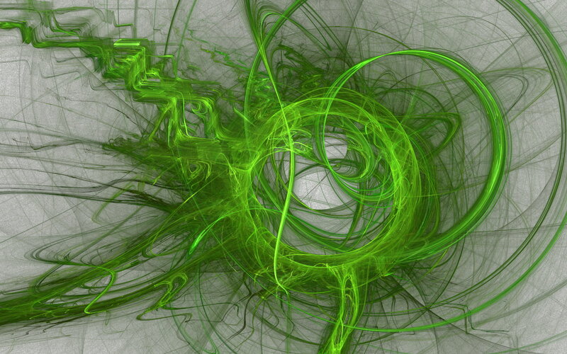 Green Fractal Swirls — Dynamic