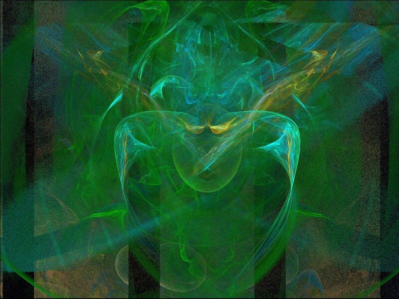 Green Fractal Swirls — Ethereal