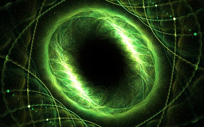 Green Fractal Vortex — Mystical