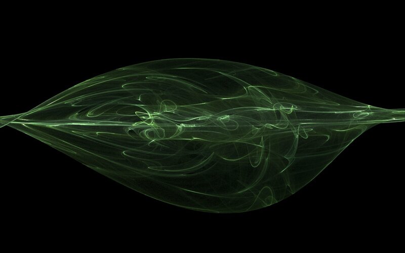 green fractal wave pattern