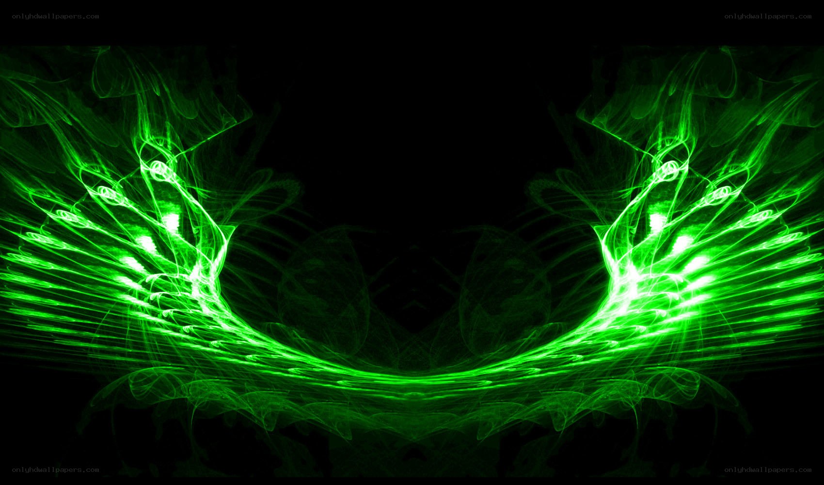 green fractal wings