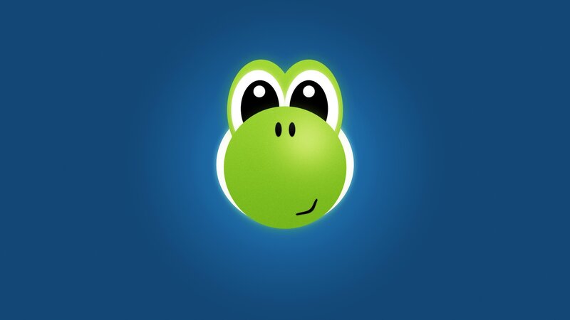 Green Frog Character — Blue, Calm