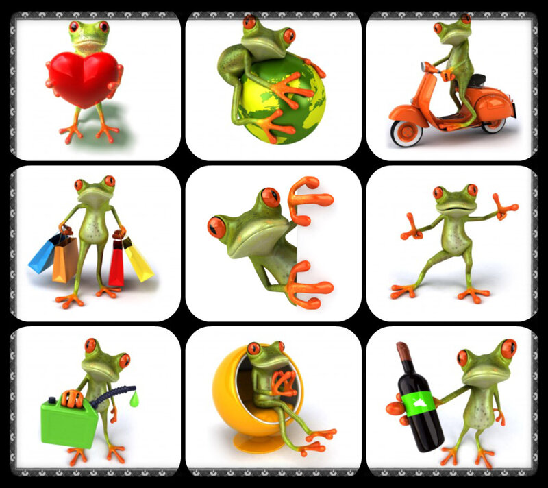 Green Frog Character — Playful, 3d Render, Heart