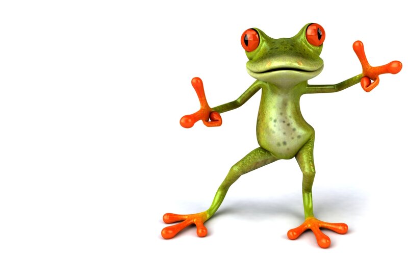 Green Frog Character — Playful, 3d Render