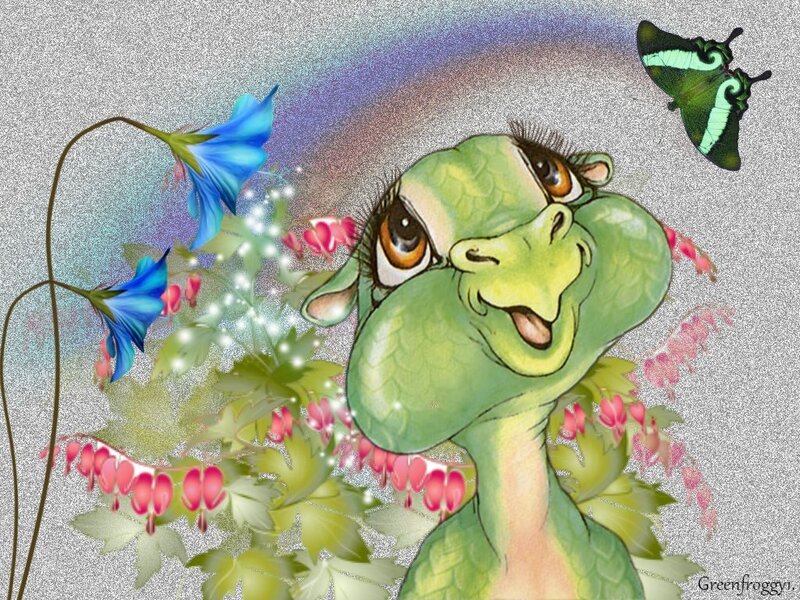 Green Frog Character — Whimsical