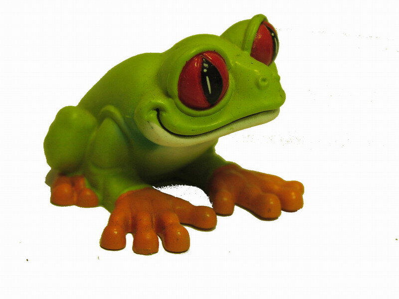 Green Frog Figurine — Neutral
