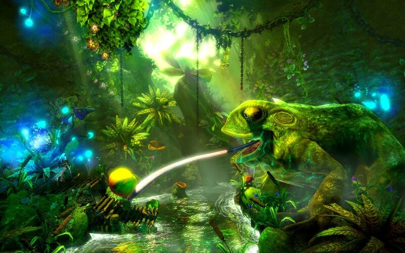 Green Frog in Jungle — Mystical