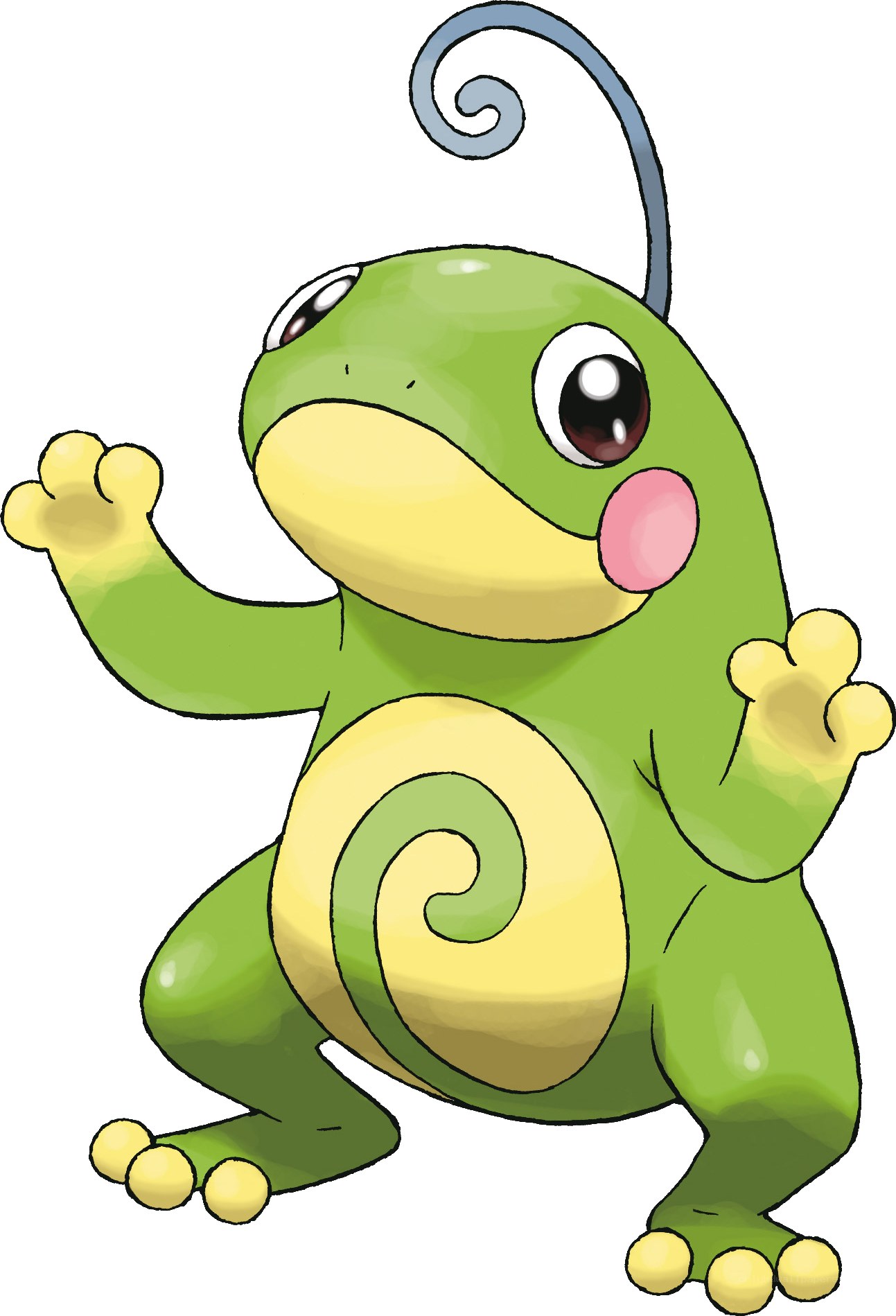 Green frog-like Pokémon