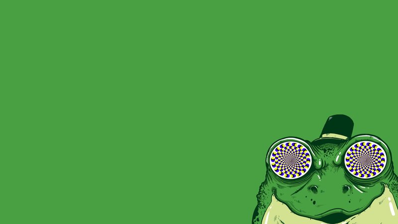 Green Frog with Goggles