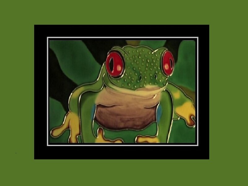 Green Frog with Red Eyes — Calm